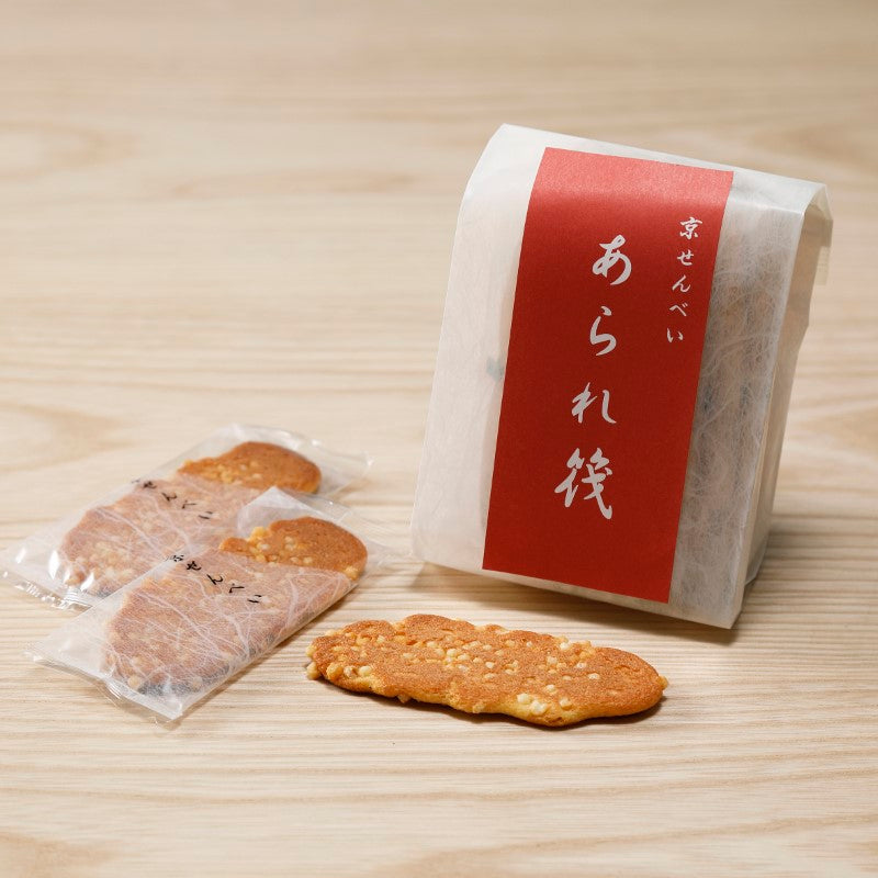 和紙缶入り玉露と京せんべい