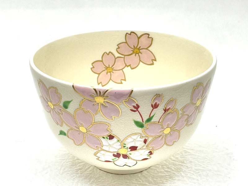 清水焼 京焼 茶碗 オリジナル桜の茶碗