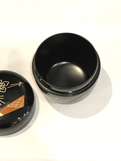 お稽古用お棗（黒塗）